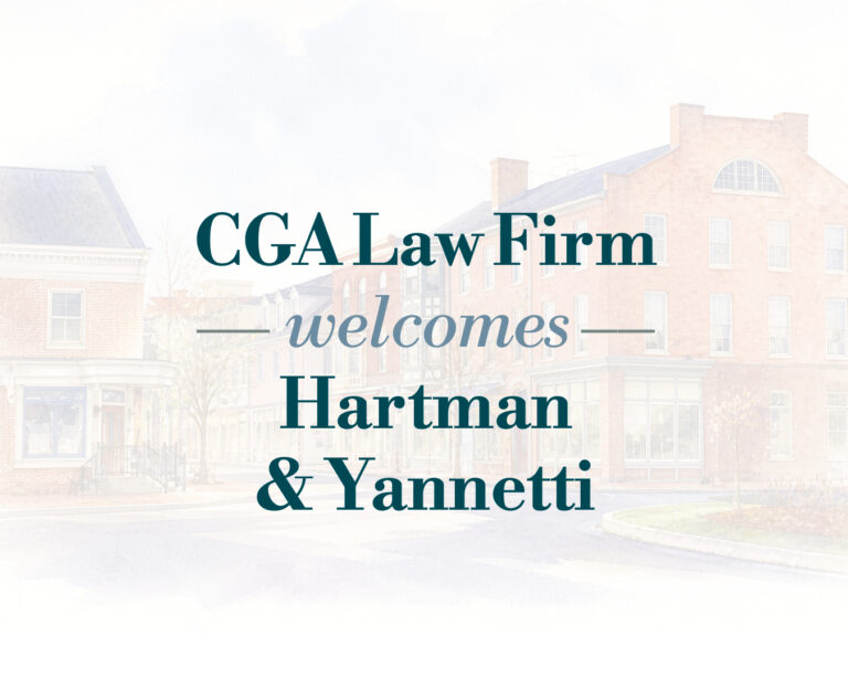 CGA Law Firm expands into Gettysburg with the addition of landmark firm Hartman & Yannetti
